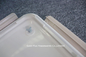 Single Layer Stainless Steel Food Container Rectangle With 2 Compartments